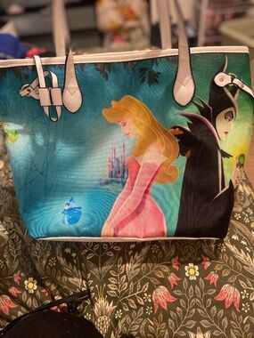 Sleeping beauty, custom made tote bag and wallet